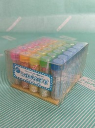 【ビーズ】レモン　ミックス　ガラス　ビーズ　テグス入5色 箱